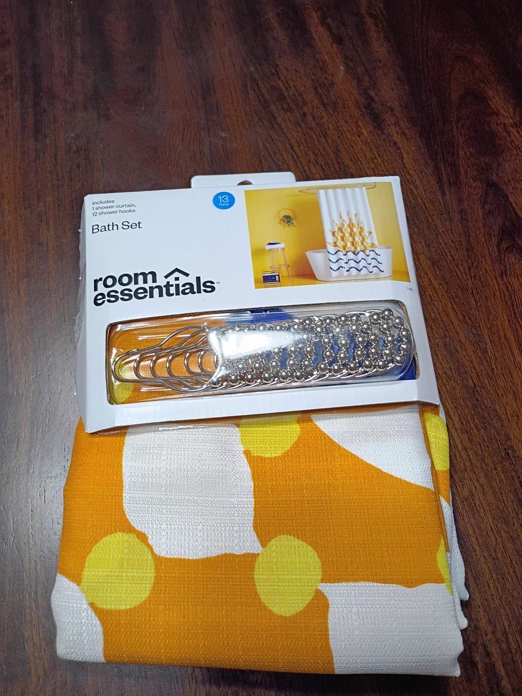 Shower Curtain with Hooks