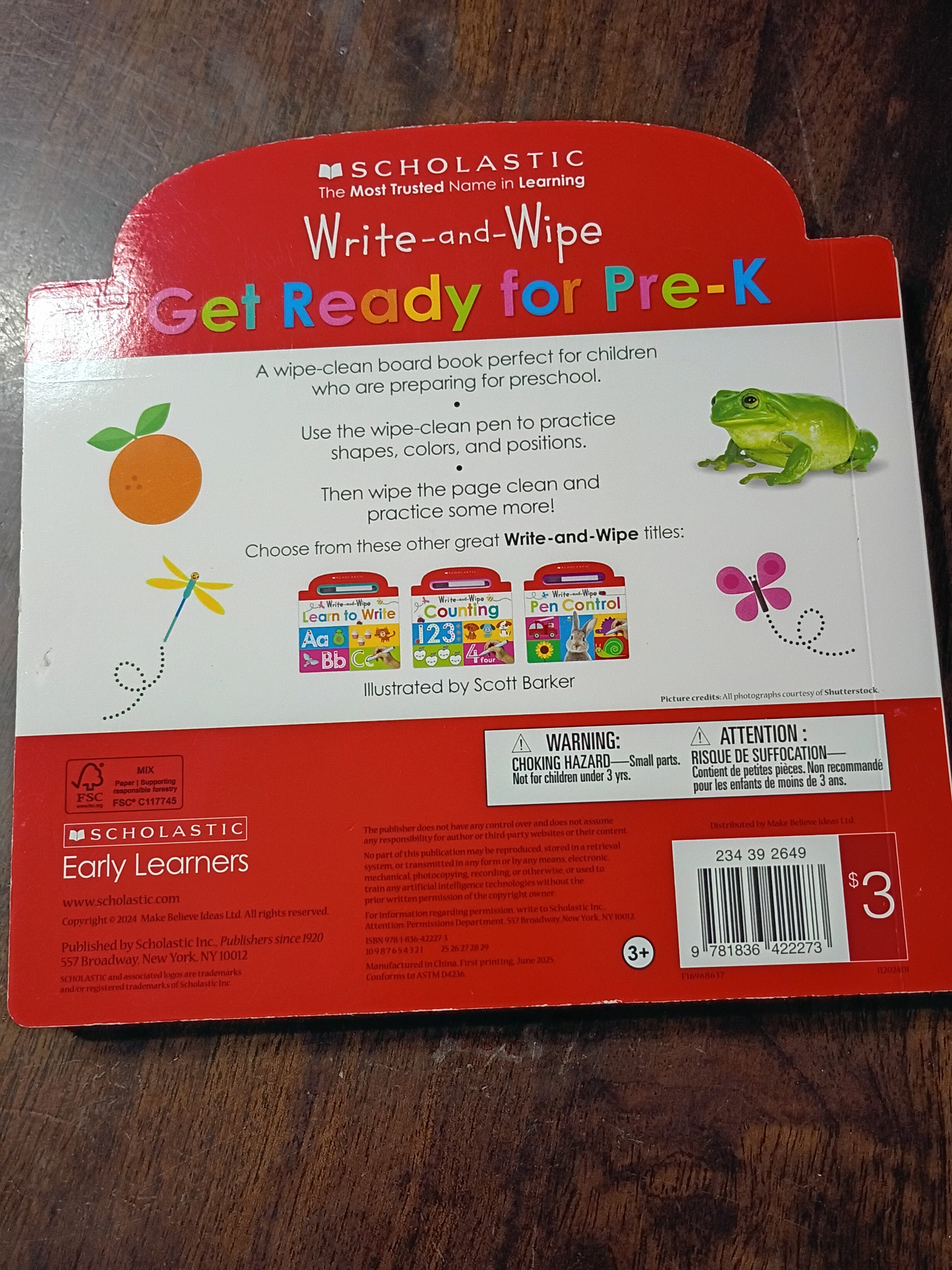 Write-and-Wipe Childrens Book