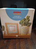 Woven yarn mirror and holder kit