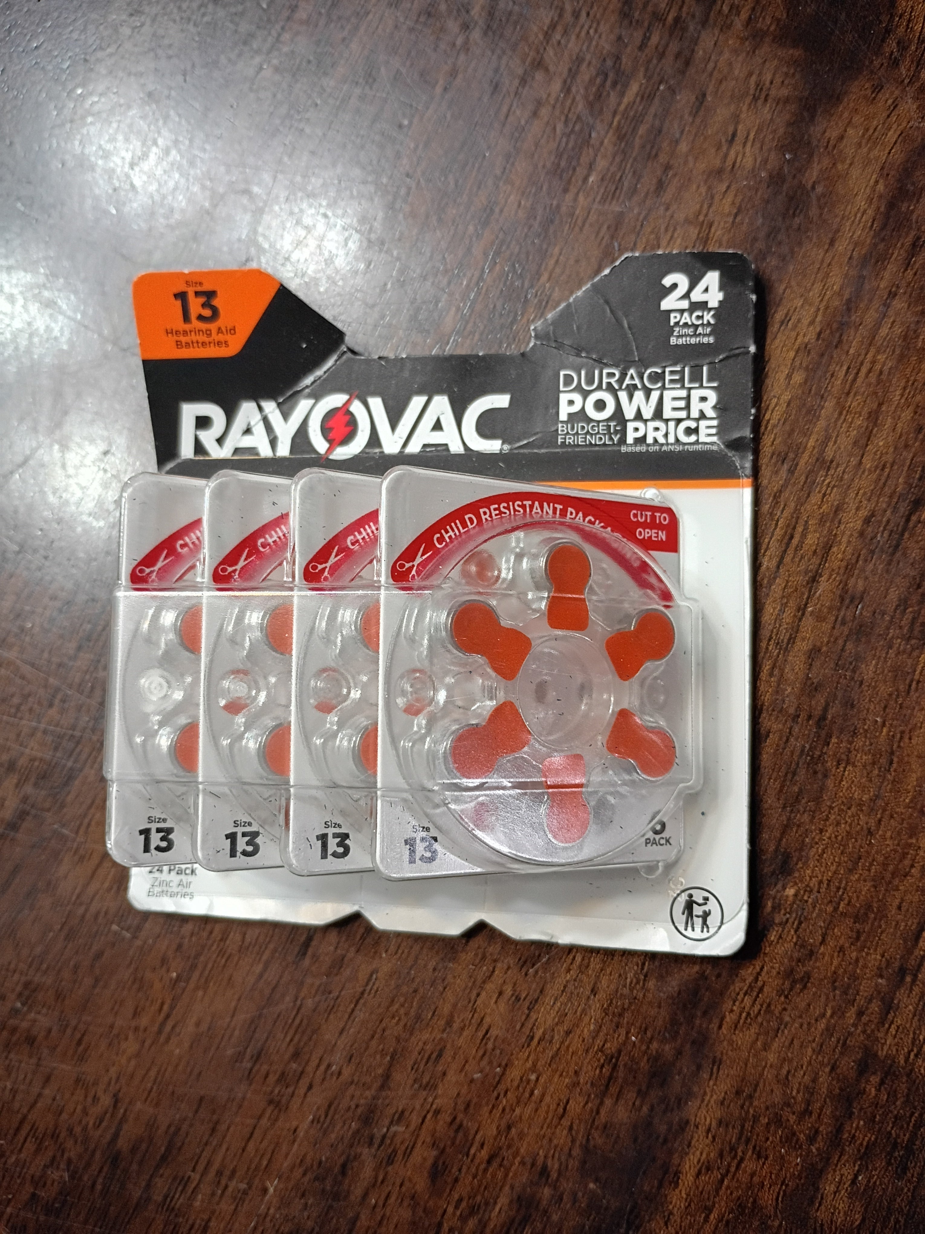 Hearing aid batteries
