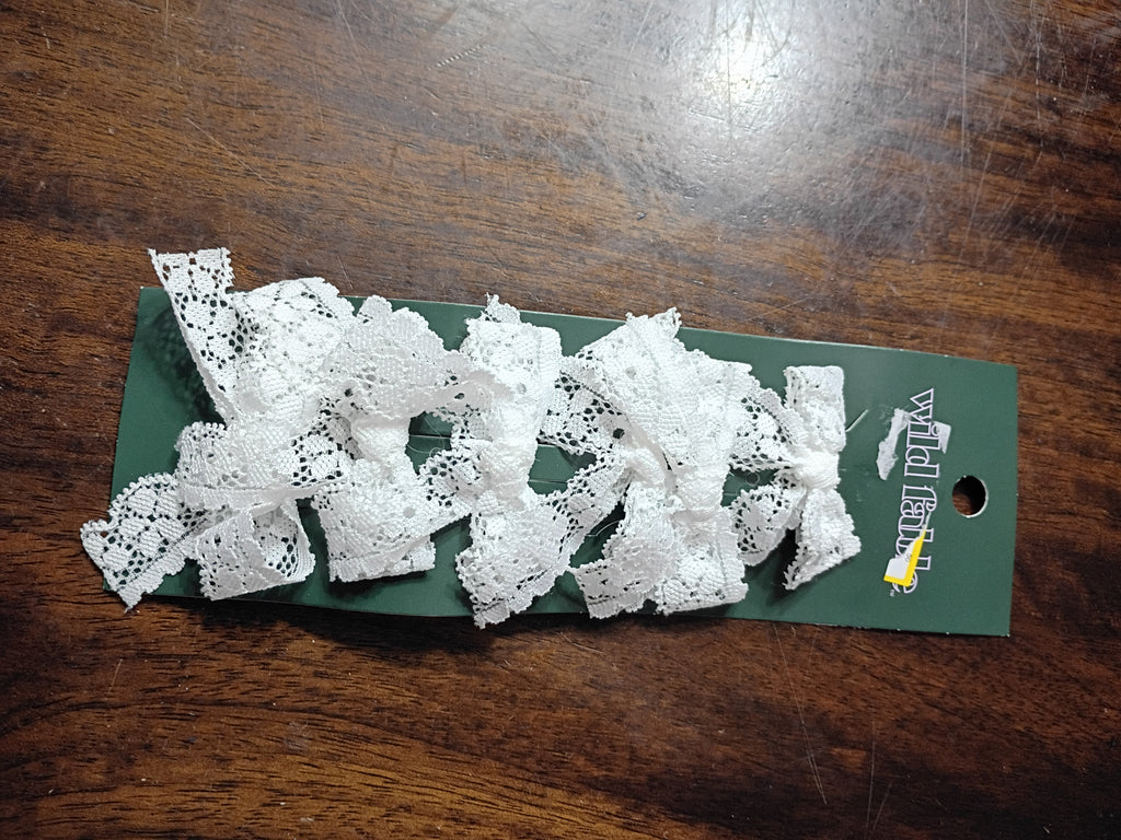 White hair clips